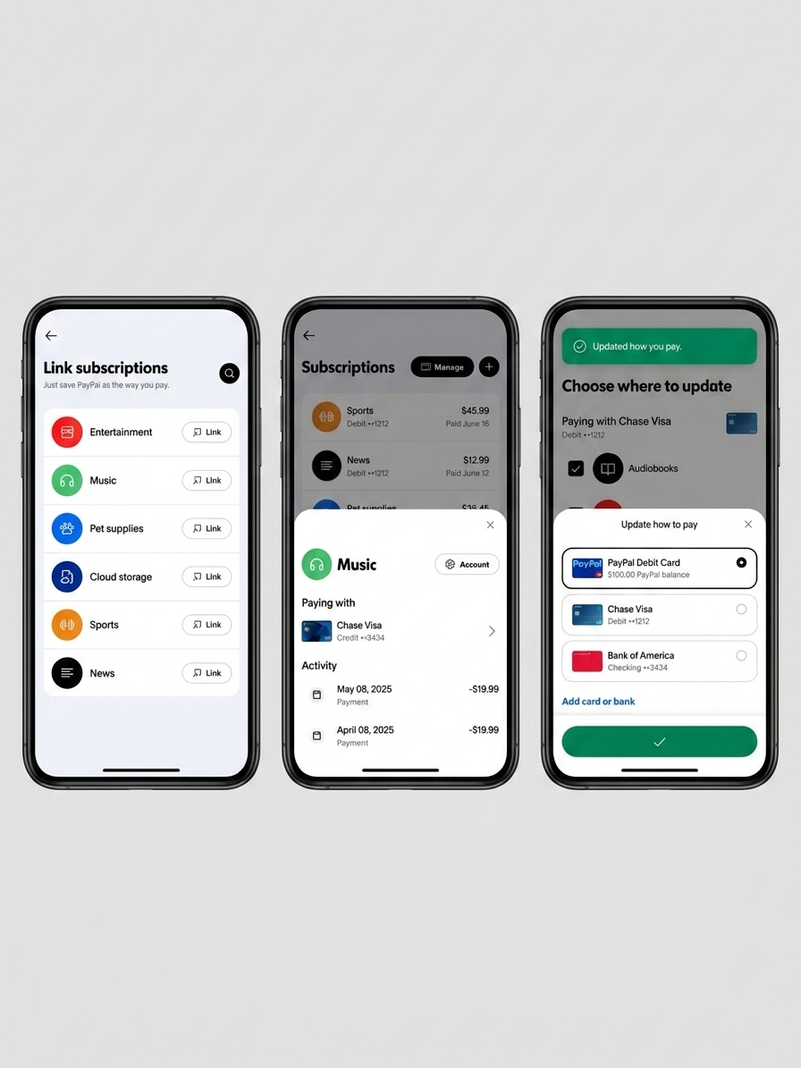 PayPal Subscription Hub screenshots