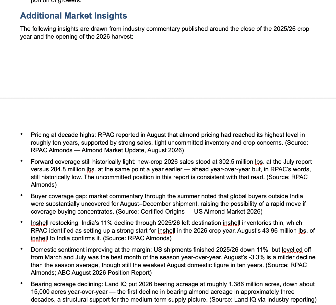 Additional market insights sourced from industry commentary